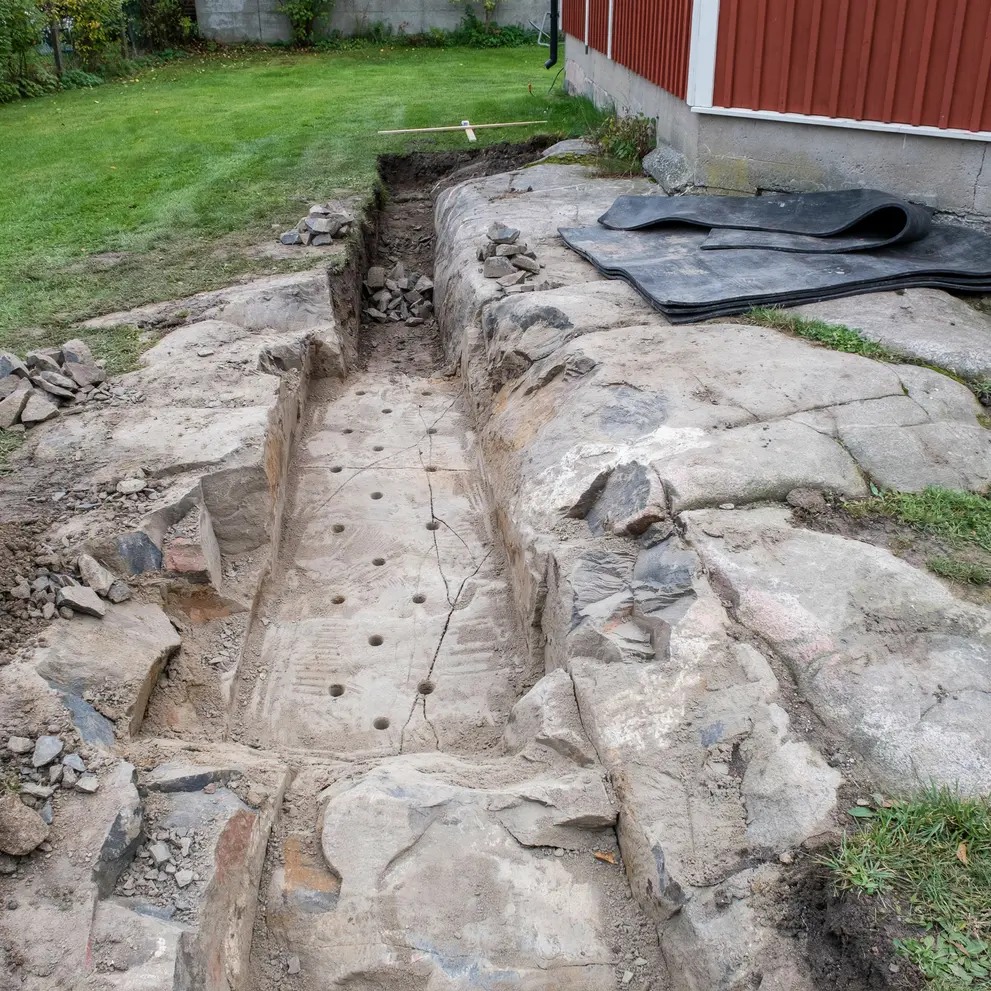 stensprackning bergsprangning i hoor skane